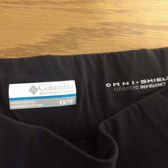 Black Columbia Omni-Shield Leggings - Size XS - Picture 2 of 5